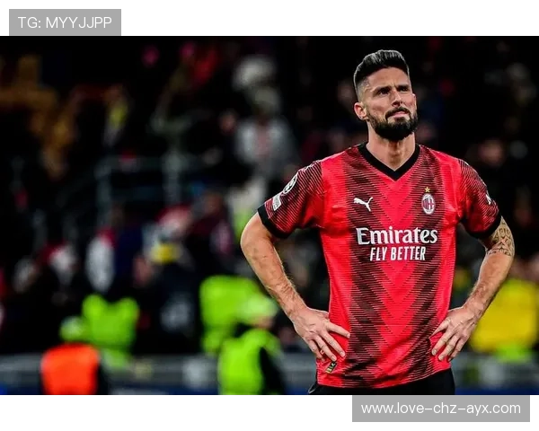 吉鲁补射门前抢点AC米兰庆祝胜利